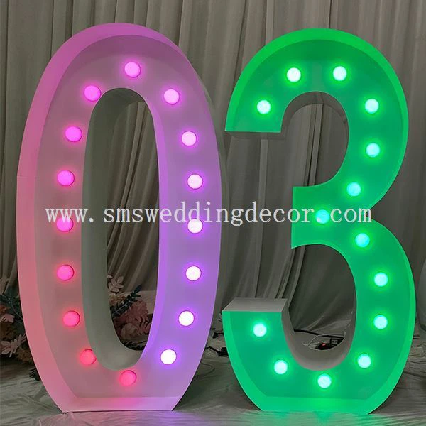 large light up numbers for party