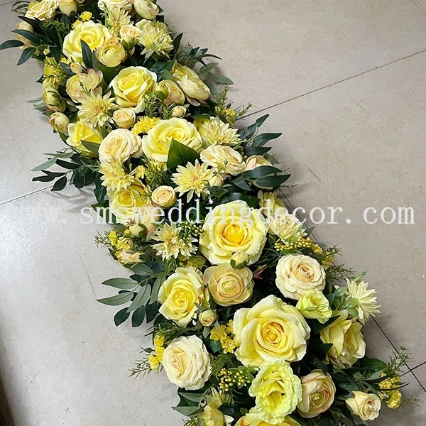 floral arrangement table runner