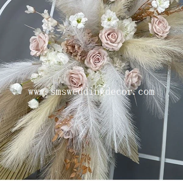 pampas arch arrangement