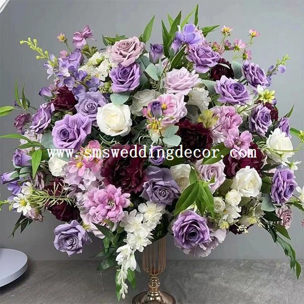 wedding centerpieces purple
