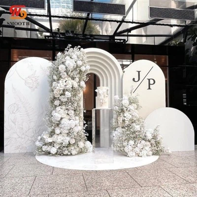 Set Tirai Latar Lengkung