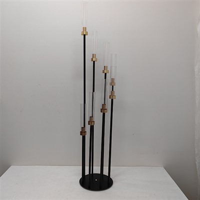 Pemegang Lilin Hitam Tinggi